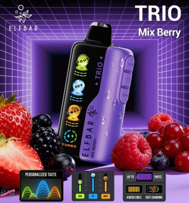 Elf Bar TRIO 40000 Puffs – Mix Berry